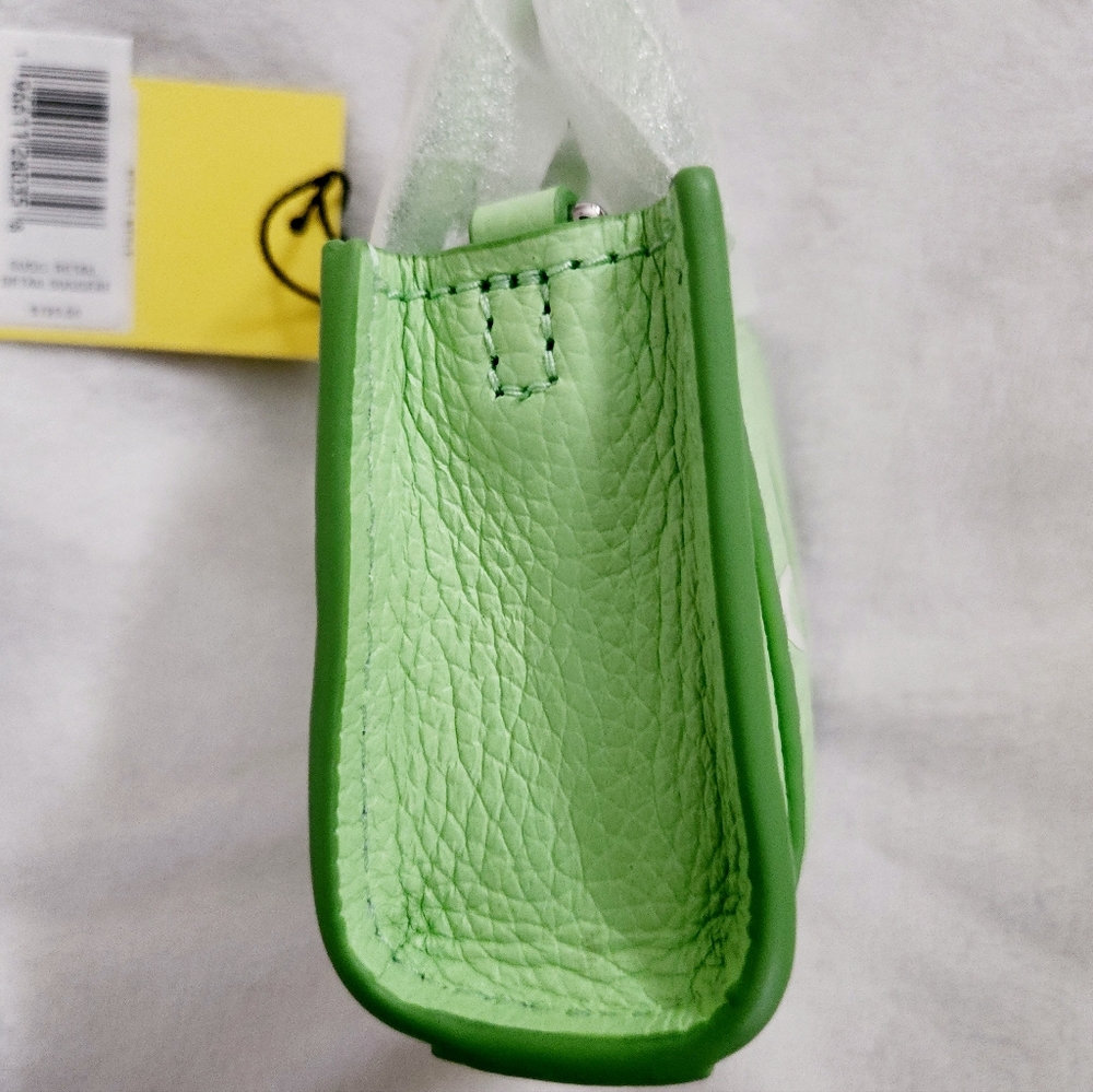 Marc Jacobs The Nano Tote Bag Charm Peppermint Green Authentic NWT - Picture 7 of 8